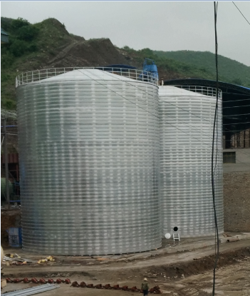 叶集粮食钢板仓的安装全过程不用热焊接